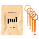 Clear Aligner Removal PUL Tool for Invisalign Removable Braces by The Pultool (4 Pack, Orange) The Pultool