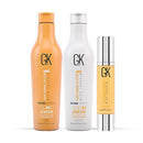 Global Keratin GKhair Shield Shampoo and Conditioner Duo (240ml/ 8.11 fl. oz) | Organic Argan Oil Hair Serum 50ml For Frizz Control Dry Damage Hair Repair GK HAIR