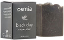Osmia Black Clay Cleansing Facial Soap - Hydrating Australian Clay, Exfoliating Dead Sea Mud & Coconut Milk Bar for Face with Organic Almond & Avocado Oils - For Problem & Combination Skin (2.25 oz.) Osmia Organics