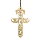 Jolette Designs Cross Ornament Gift - Wooden Decor for Tree, Office, Home, Car - Detailed Ornaments Telling The Story of The Birth, Death, and Resurrection of Jesus On a Cross (1, He Has Risen) Jolette Designs