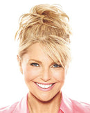 Natural Tone Hair Wrap HT4 Darkest Brown - Christie Brinkley 6" Overall Length Heat Friendly Textured Hairpiece Fun Bun Chignon Hair2wear