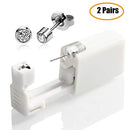 medoga 2 PCS Ear Piercing Gun with Ear Stud Disposable Nose Piercing Kit Ear Stud Gun Kit for Girls Women Men medoga