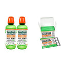 TheraBreath Fresh Breath Oral Rinse, Mild Mint, 16 Ounce Bottle (Pack of 2) and Fresh Breath Chewing Gum with Zinc, Citrus Mint, 60 Pieces TheraBreath