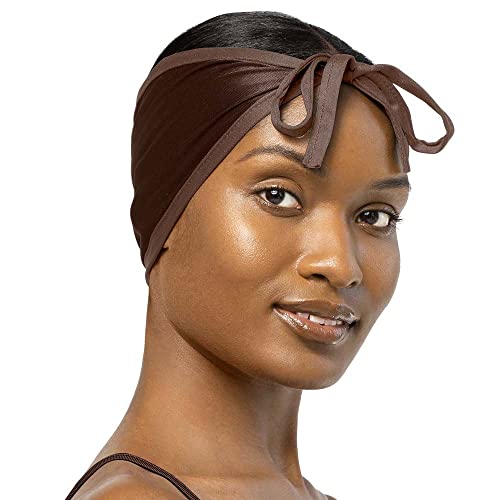 Stay On Satin Wrap Cap - (Brown) Stay On Satin