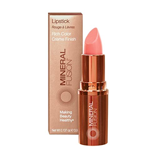Mineral Fusion Lipstick, Melon, .14 Ounce Mineral Fusion