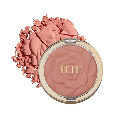 Milani Rose Powder Blush - Tea Rose (0.6 Ounce) Cruelty-Free Blush - Shape, Contour & Highlight Face with Matte or Shimmery Color Milani