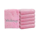 Arkwright Microfiber Makeup Remover Cloths, Pack of 6 Soft Coral Fleece Makeup Towels (13 x 13 in., Pink) Arkwright