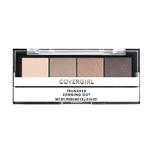 COVERGIRL TruNaked Quad Eyeshadow Palette, Zenning Out, 6 Shades, 0.06 Fl Ounces, Eyeshadow Palette, Eyeshadow, Eyeshadow Makeup, Shimmer Eyeshadow, Fade-Proof Formula, Pigmented Shades COVERGIRL