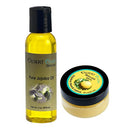2 oz Jojoba Oil and Lemon Jojoba Salve, All Natural skincare: 2 oz (59 ml) Pure Jojoba Oil paired with Lemon Jojoba Oil Hand Salve 2oz (60 ml). Desert Oasis Skincare