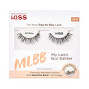 KISS MLBB My Lash But Better Everyday Wearable Volume False Eyelashes with Superfine Band Technology, Easy To Apply, Reusable, Cruelty-Free, Contact Lens Friendly, Style All Mine, 1 Pair KISS