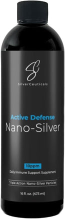 Colloidal Silver w/Nano Technology - 10ppm 16oz - 8X More Effective - Natural Immune Support - Save The Sick Days - Ages 5 & Up - Outperforms Higher PPM Silvers - No Taste & Smell - 3rd Party Tested Infinity Warehouse