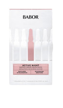 BABOR Active Night Ampoule Serum Concentrates, Hyaluronic Acid Serum, Hydrating Night Treatment, for Dry and Damaged Skin, Vegan, 0.28 oz. Infinity Warehouse
