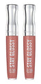 Rimmel Stay Glossy 6HR Lip Gloss, Bare Minimum, 0.18 Fl Oz (Pack of 2) Rimmel