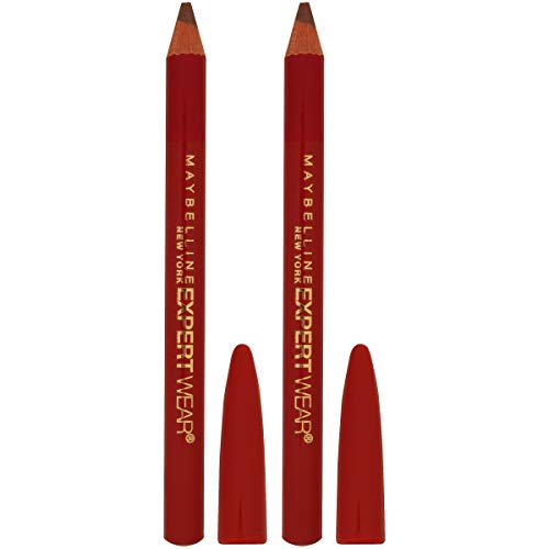 Maybelline Expert Wear Twin Brow & Eye Pencils, Light Brown [104] 2 ea (Pack of 6) Maybelline New York