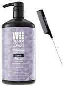 Watercolors INTENSE METALLIC Color Depositing Sulfate-Free Shampoo, Maintains & Enhances Haircolor (w/ Sleek Steel Pin Rat Tail Comb) Water Colors Hair Dye (Intense Metallic Silver - 33.8 oz LARGE) Water Colors