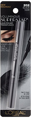 Lor Vol Superstar Liner B Size .05z L'Oreal Voluminous Superstar Liner 202 Black .05oz L'Oreal Paris