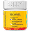 OLLY Hello Happy Gummy Worms, Mood Balance Support, Vitamin D, Saffron, Adult Chewable Supplement, Tropical Zing - 60 Count Infinity Warehouse