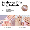 Beetles Jelly Nail Polish Set,6 Colors Pink Nude Jelly Quick Dry Nail Polish Fingernail Fast Drying & Long Lasting Nail Strengthener Polish Gifts for Women Infinity Warehouse