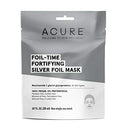 ACURE Foil-Time Fortifying Silver Mask | 100% Vegan | Traps Heat to Open Pores For Superior Serum Delivery | Niacinamide & Glacial Glycoproteins - For Rejuvenated & Refreshed Apprearance | 1 Count Acure