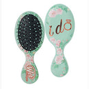 Wet Brush Hair Brush Bridal Mini Detangler, Bride Squad Print, Mini Detangler Brush for Women, Smaller, Cuter and Perfect for Life on the Go, Protects Against Split Ends and Breakage -I Do Wet Brush
