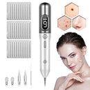Portable Beauty Equipment With Home Usage, USB Charging, 30 Replaceable Needles, 9 Levels Adjustable, Silver AMZGIRL