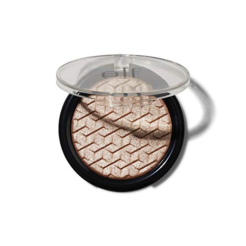 e.l.f, Metallic Flare Highlighter, Versatile, Jelly-like Formula, Multi-Dimensional, Buttery Soft, Creates a High-Luster, High Shimmer Glow, Rose Gold, Applies Wet or Creamy, 0.18 Oz e.l.f.