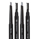 Eye Embrace Light Gray Eyebrow Pencils: Warm Betty & Cool Helen 2 Pack Bundle - Waterproof, Double-Ended Automatic Angled Tip & Spoolie Brush, Cruelty-Free Eye Embrace