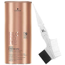 Schwarzkopf BlondMe Lightener 9+ Bond Enforcing Premium Dust Free Powder XXL 900 grams and M Hair Designs Tint Brush/Comb (Bundle - 2 items) M Hair Designs
