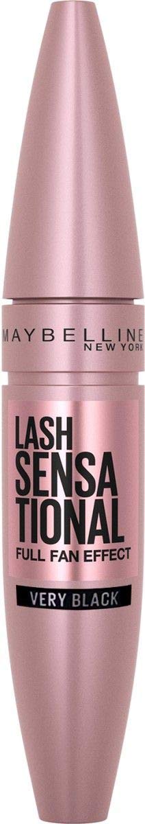 Maybelline Lash Sensational Washable Mascara, Very Black, 0.32 Fl Oz; (Packaging May Vary) Maybelline New York
