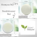 Shampoo Bar and Conditioner Set with Travel Case | Volume and Moisture for Dry Hair | Orange, Ylang Ylang, Argan Oil | Made in USA | 2-pk Infinity Warehouse