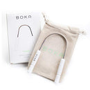 Boka Rasana Stainless- Steel Tongue Cleaner with Linen Travel Pouch | Remove Tongue Buildup | Freshen Breath Boka