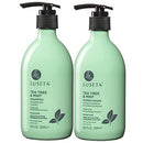 Luseta Tea Tree Mint Shampoo and Conditioner 16 fl oz x 2,Fights Hair Loss, Promotes Hair Growth, Cleaning & Smoothing L LUSETA
