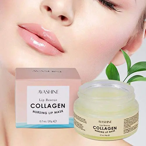Avashine Lip Sleep Mask with Collagen Peptide, lip mask for dry lips, a Lip Moisturizer for Lip Care and Lip Treatment Avashine