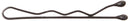 Goody Women's Colour Collection Small Metallic Bobby Slide Black, 26 Count GOODY