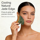 Lymphatic Contour Face Brush, Dual-Ended Dry Brush + Cool-Touch Jade Gua Sha Edge, 0.075mm Ultra-Soft Bristles Gua Sha Facial Tools, for Lymphatic Drainage, Less Puffy Look, Sculpt & Relax Infinity Warehouse