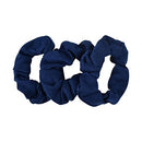 Small Scrunchies Cotton Hair Bobble - Set of 3 - Navy Motique Accessories