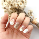 Nanosase Nail Stickers Art, Stylish Nail Polish Strips with Extra Replacement Nail Decals. Set of 2 (K05 Winter Bath) nanosase