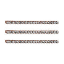 Kitsch Rhinestone Bobby Pins, Rhinestone Hair Pins, Decorative Bobby Pins for Women, Rose Gold, 3 Count Kitsch