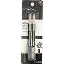 CoverGirl Professional Brow & Eye Makers Brow Shaper & Eyeliner, Midnight Black 500, .06 oz (Pack of 2) COVERGIRL