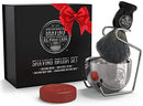 Luxury Shaving Brush Set - Shaving Kit for Men Includes Badger Hair Shaving Brush, Shaving Soap, Stainless Steel Shaving Bowl, Safety Stand SHAVING REVOLUTION