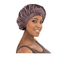 Stay On Satin Satin Edge Bonnet (Brown) Stay On Satin