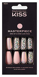 Kiss Masterpiece One-Of-A-Kind Luxe Mani Nails w/Glue (KMN02) KISS