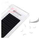 BEYELIAN Mink Ellipse Flat Eyelash Extensions MATTE Black Individual Semipermanent Lash Building Extensions C Curl 0.20mm 8mm BEYELIAN