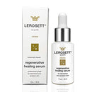 LEROSETT Healing Serum for Acne Scarring, Redness, Breakouts, Irritation, Hydrate, Soothe, Firm, Plump, with Organic Aloe Vera, Collagen, Elastin, Keratin, Vitamin C, Ginseng 1 oz Gunilla Of Sweden