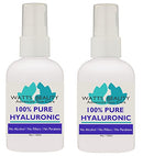 Anti Aging Wrinkle Serum of 100% Pure Hyaluronic Acid for Face - No Alcohol, No Parabens, Vegan & USA - Hyaluronic Levels Simply Decrease with Age Causing Sagging, Wrinkles, Dry Skin & Fine Lines 8oz Watts Beauty