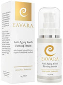 Organic Anti Aging Anti Wrinkle Serum - Award Winning Face Serum to Reduce Wrinkles and Fine Lines - Natural Organic Skin Care for Firming, Tightening, Lifting and Rejuvenating Eavara