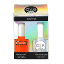 Color Club Wham! Pow! Gel and Lacquer Duo Polishes, Bright Orange Color, .5 fl oz Each (15 mL) Color Club