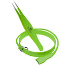 Surgical Tweezers w/Stylish No Drop Wristband for Ingrown Hair–Precision Sharp Needle Nose Pointed Tweezers with Protective band -Eyebrow & Facial Hair Removal –Great for Splinters,Ticks Glass Majestic Bombay