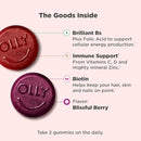 OLLY Women's Daily Multivitamin Gummy, Vitamins A, D, C, E, Biotin, Folic Acid, Adult Chewable Vitamin, Berry Flavor, 65 Day Supply - 130 Count Infinity Warehouse