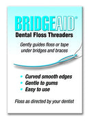 BridgeAid Dental Floss Threaders (1 Pack of 50) BridgeAid